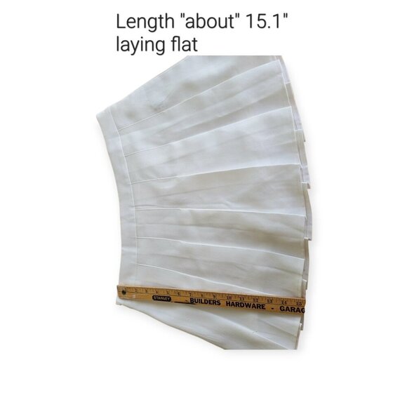 Classic White Pleated Mini Skirt Skort size XXL tennis prep summer vacation - Picture 8 of 11